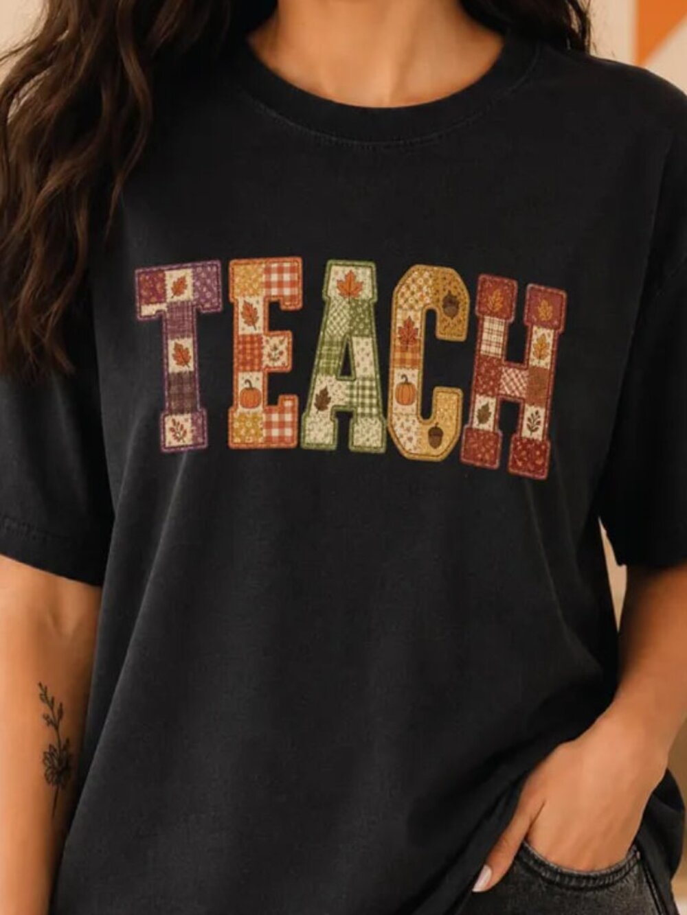 Teach Shirt, Autumn Teacher Shirt Gift, Back To School Tee